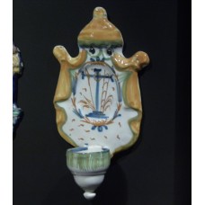 Ceramic panels of religious theme, long cross, solar cross